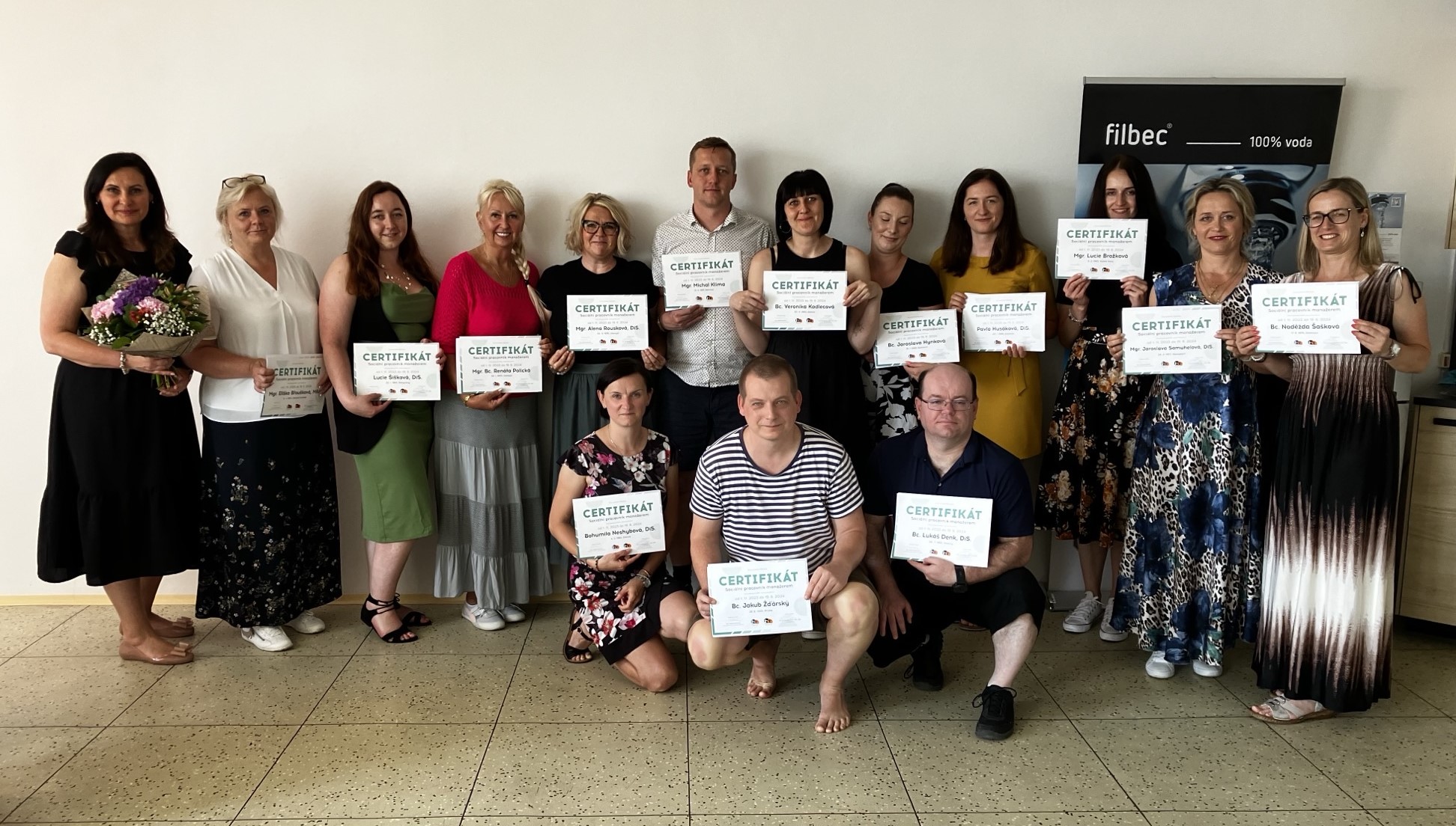 Gratulujeme absolventům programu SOCIÁLNÍ PRACOVNÍK MANAŽEREM